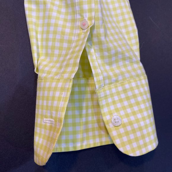 Thomas Pink Button Down Gingham Shirt - Size 17, 36.5 - Picture 7 of 11